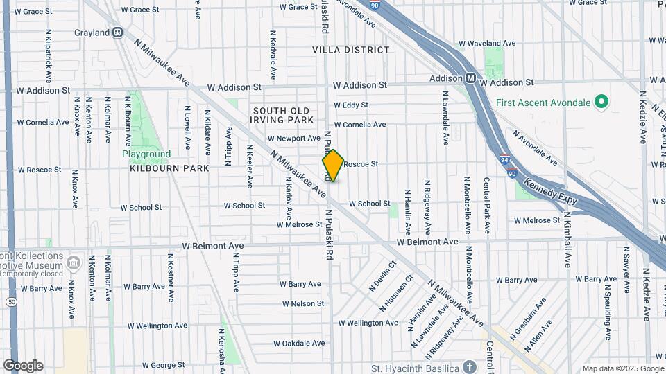 3323 N Pulaski Rd, Unit 2RB Map and Location Details