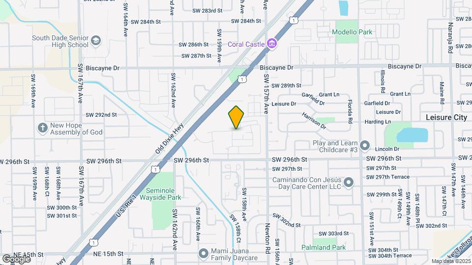 15890 SW 292nd Ter Mapa y Detalles de la Ubicación