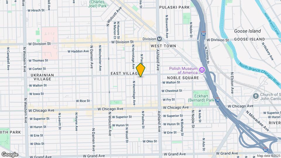 920 N Paulina St, Unit 1 Map and Location Details
