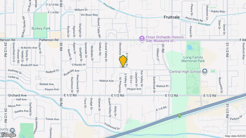 3057 Bookcliff Ave Map and Location Details