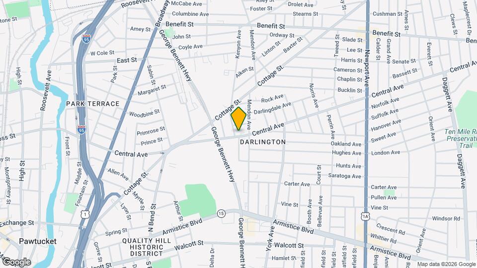 444 Central Ave, Unit 1st, right Map and Location Details