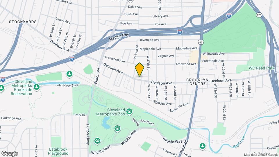 3802 Denison Ave Map and Location Details