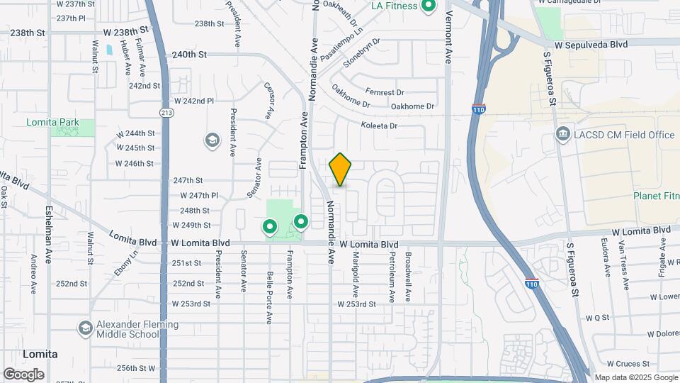 1203 Beach Ln Map and Location Details