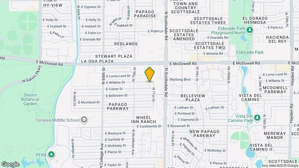 7055 E Willetta St Map and Location Details