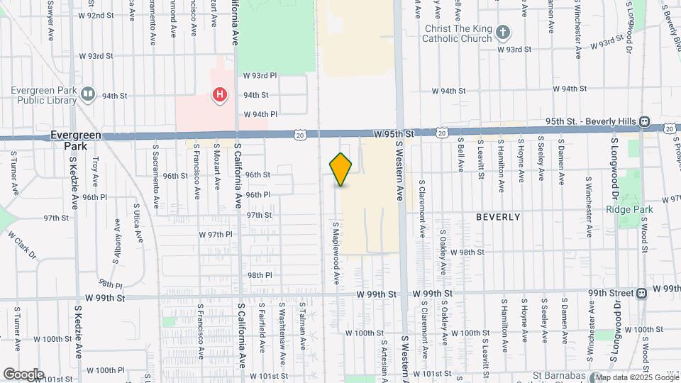 9625 S Maplewood Ave Map and Location Details