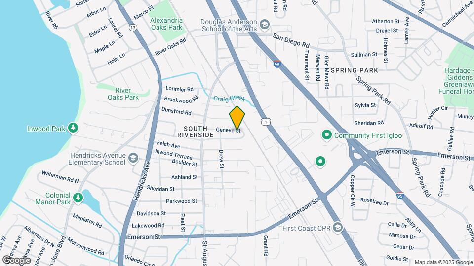 2144 Geneve St Map and Location Details