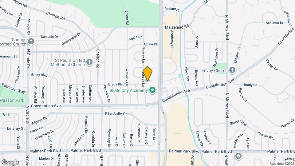 2033 Sussex Ln Map and Location Details