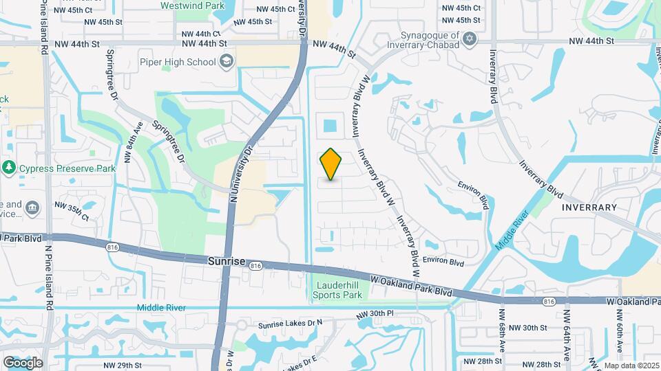 7441 NW 36th St Map and Location Details