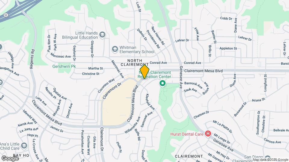 4321 Clairemont Mesa Blvd Map and Location Details