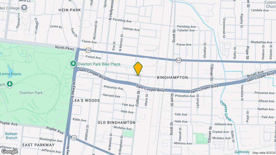 2613 Broad Ave Map and Location Details