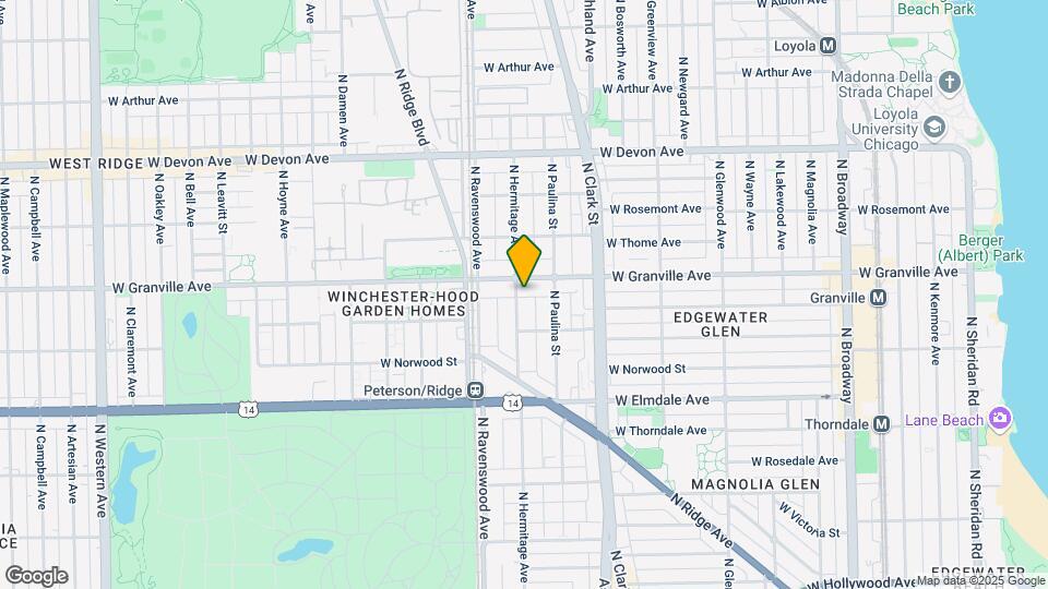 6141 N Hermitage Ave Map and Location Details