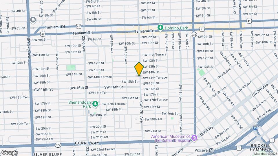 1700 SW 14th Terrace Map and Location Details