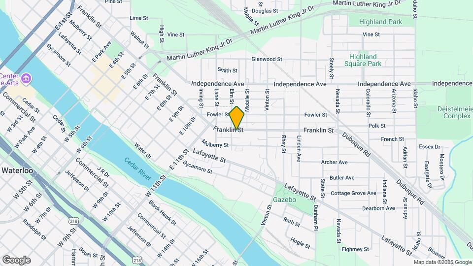 1508 Franklin St Map and Location Details