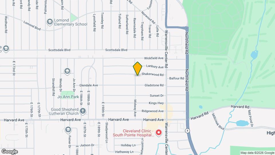 19714 Shakerwood Rd Map and Location Details