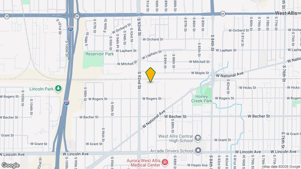 1912 S 91st St Map and Location Details