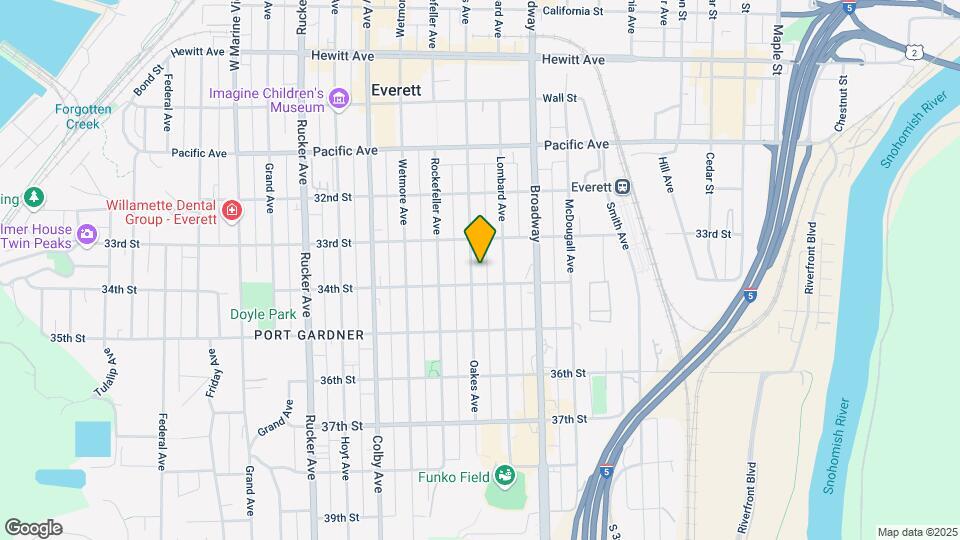 3323 Oakes Ave Map and Location Details