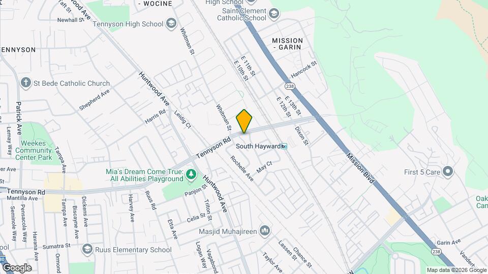 317 Tennyson Rd Map and Location Details