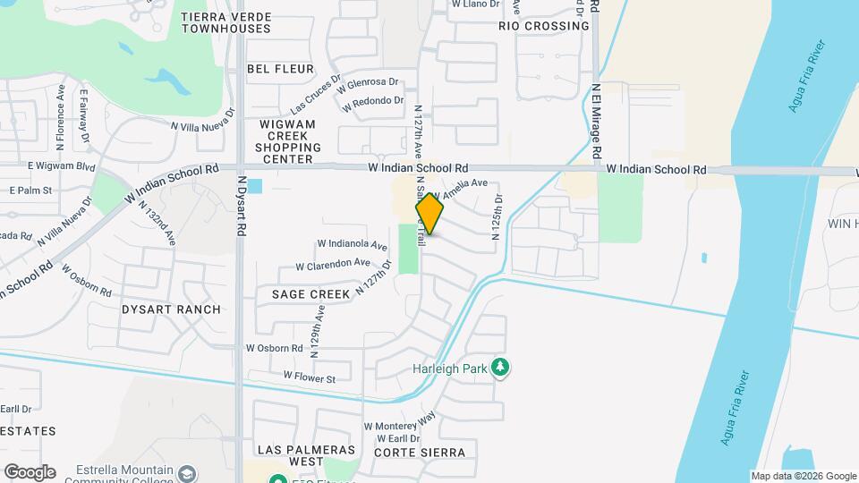 12633 W Clarendon Ave Mapa y Detalles de la Ubicación