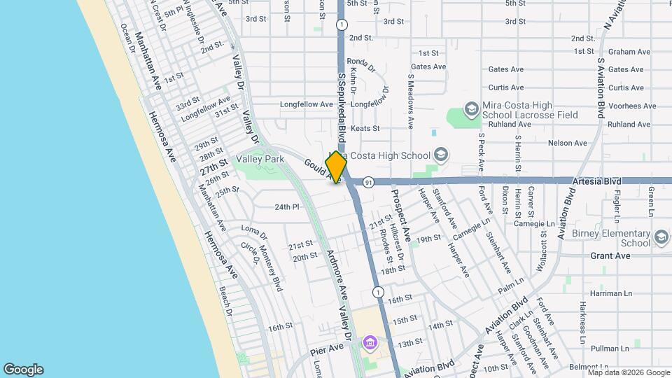 736 Gould Ave Map and Location Details