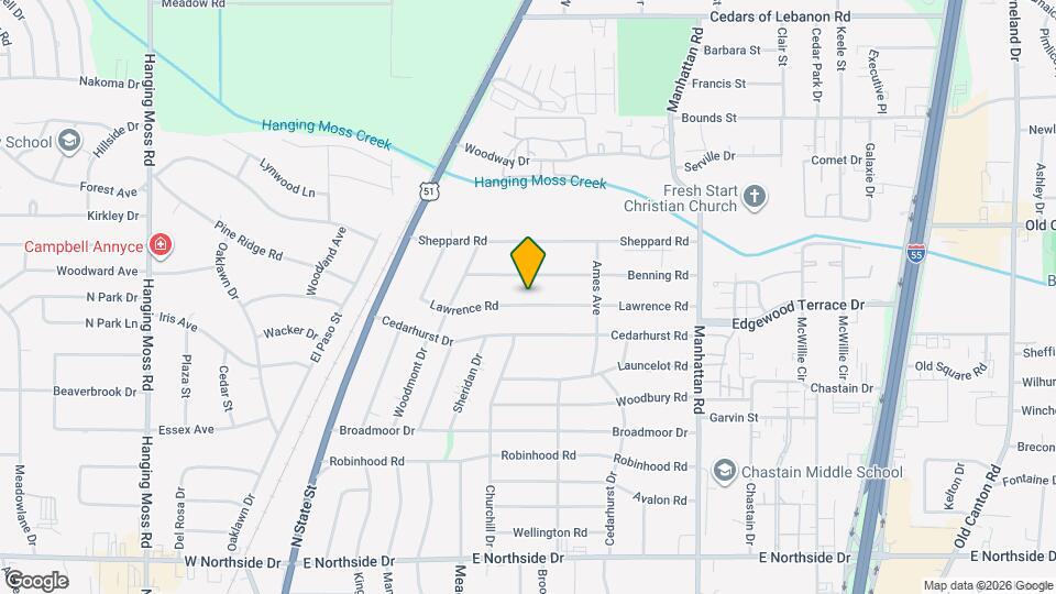 424 Lawrence Rd Map and Location Details