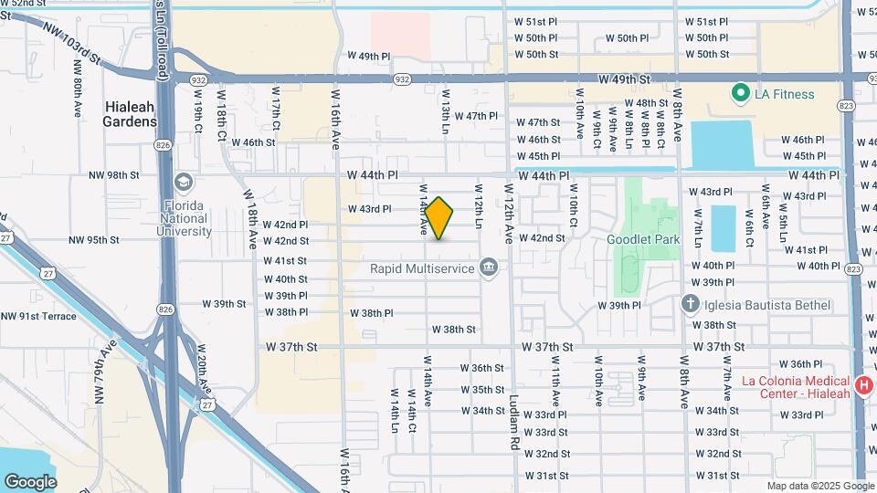 Hialeah FourPlex Rental/Condo Map and Location Details