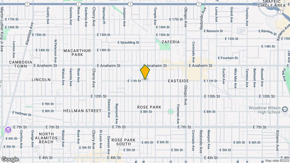 2634 E 11th St Map and Location Details