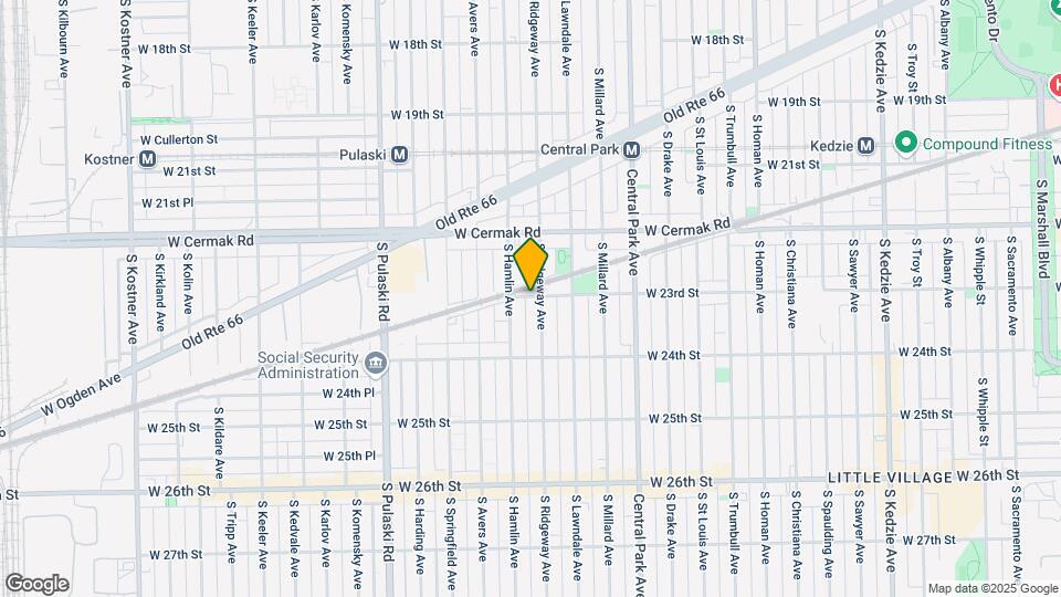 2300 S Ridgeway Ave, Unit 1 Map and Location Details
