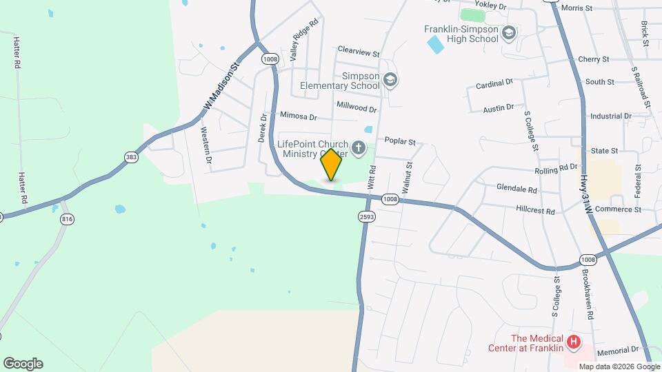 Bluegrass Place Apartments Map and Location Details