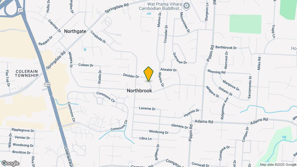 3119 Deshler Dr Map and Location Details