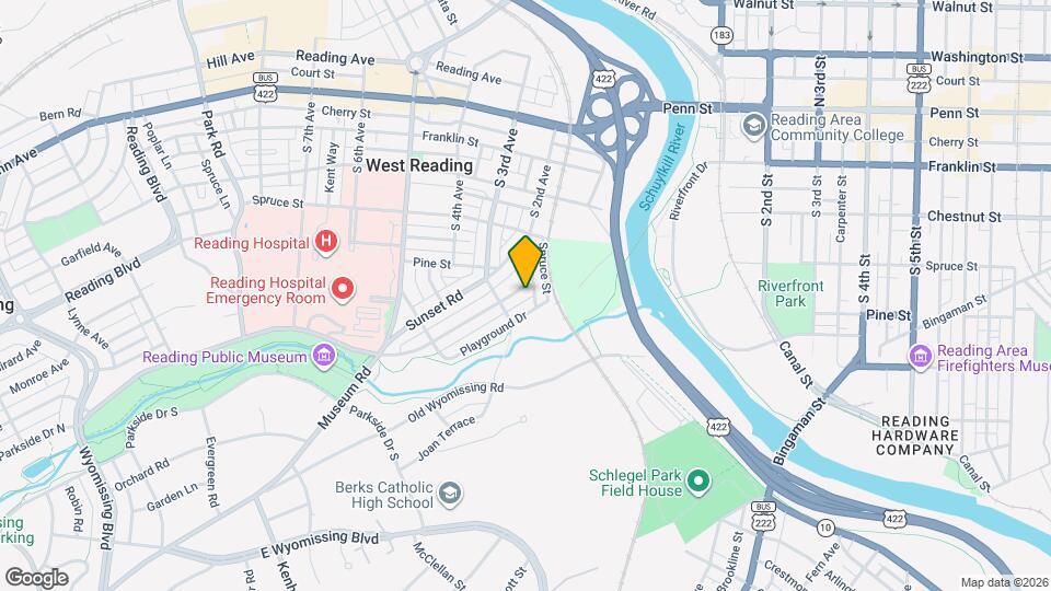 205 Sycamore Rd Map and Location Details