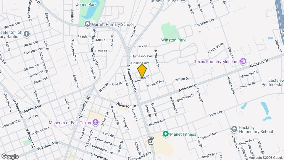 310 Cousart St Map and Location Details