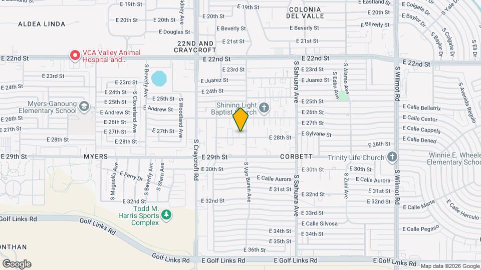 5653 E 28th St Map and Location Details