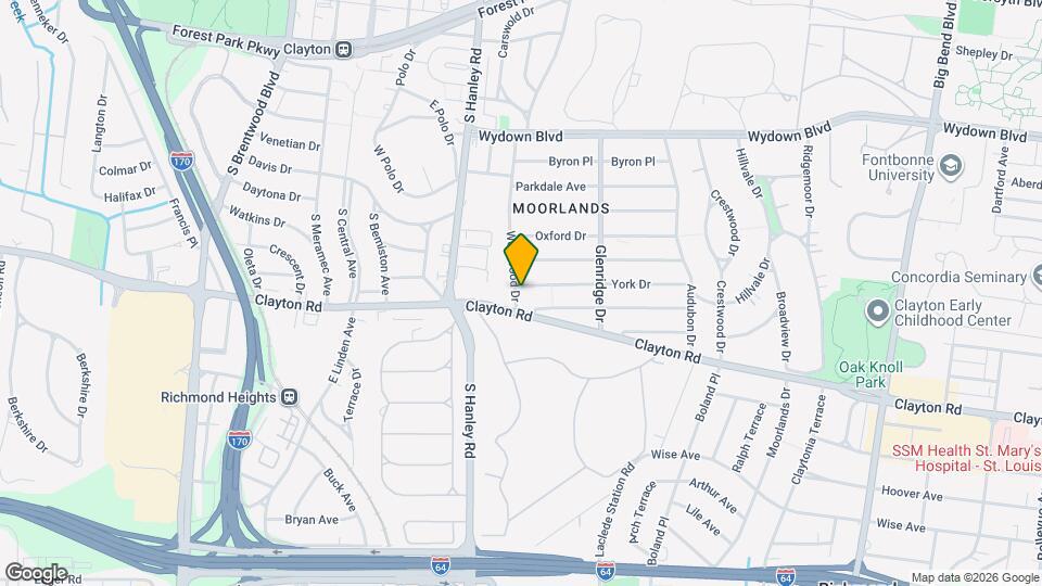 7574 York Dr Map and Location Details