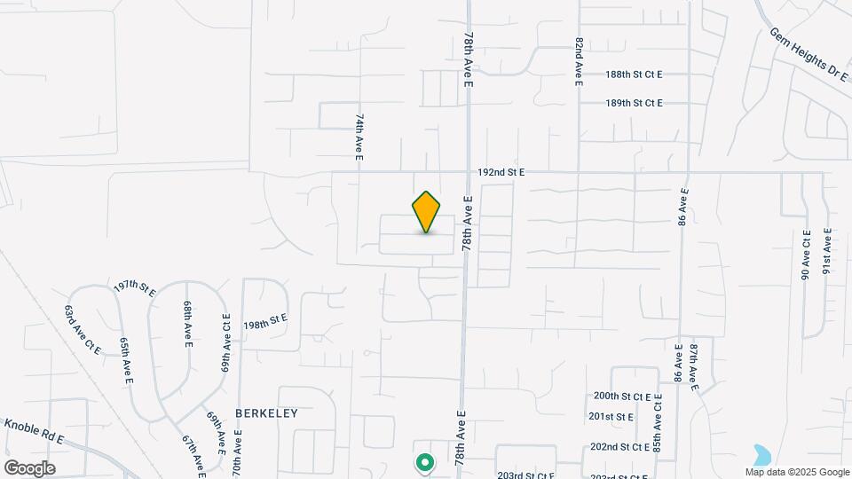 7618 194th St Ct E Map and Location Details