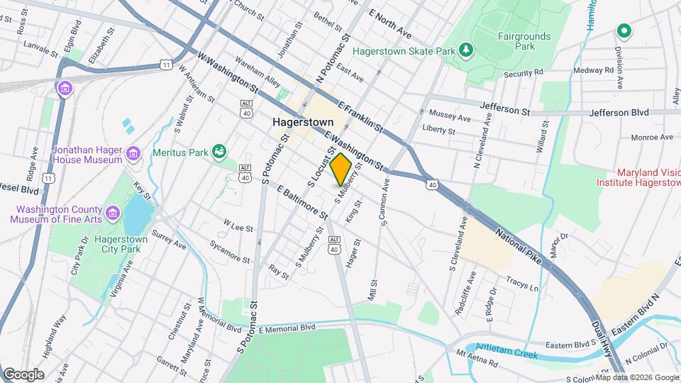 113 S Mulberry St Map and Location Details