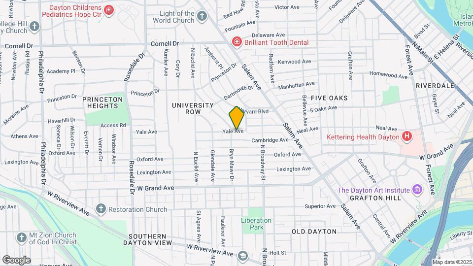 1306 Bryn Mawr Dr Map and Location Details