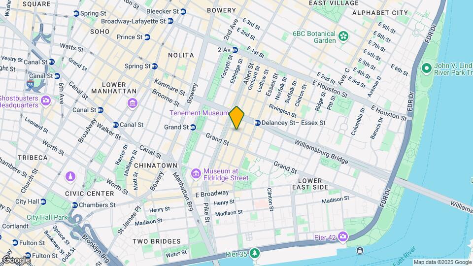 249 Broome St Map and Location Details