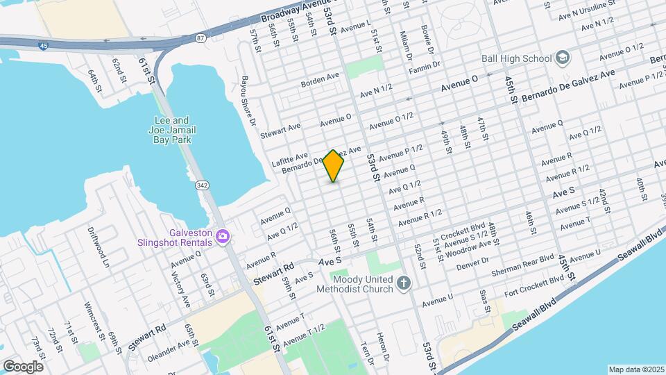 5506 Avenue Q Mapa y Detalles de la Ubicación