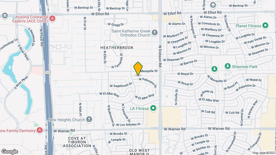 2218 W Palomino Dr Map and Location Details