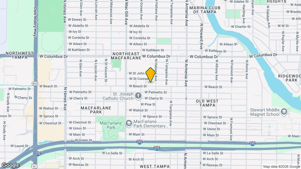 2913 W Beach St Map and Location Details