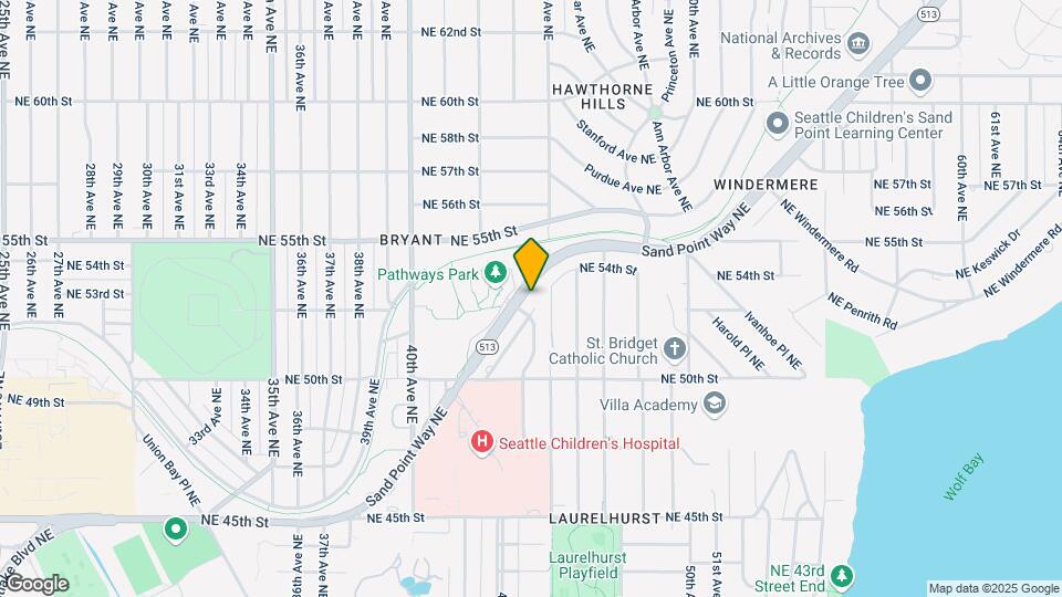 5208 Sand Point Way NE Map and Location Details
