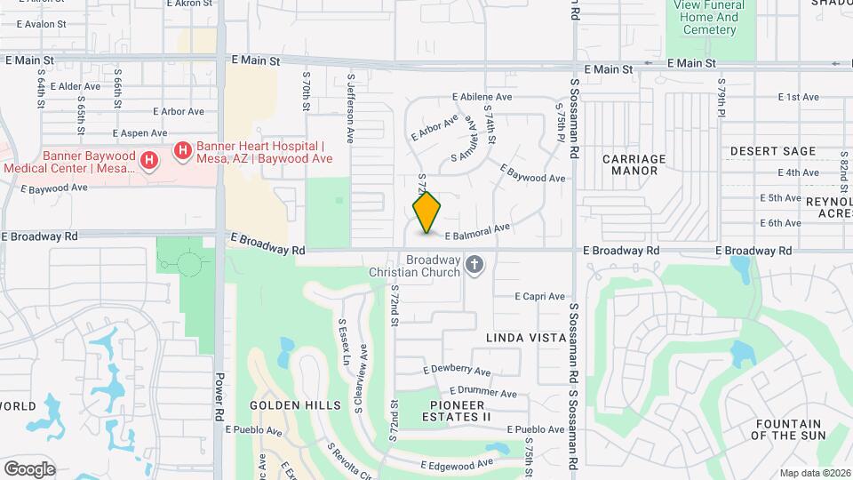 7251 E Balmoral Ave Map and Location Details