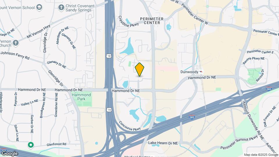 Furnished Studio-Atlanta - Perimeter - Ham Map and Location Details