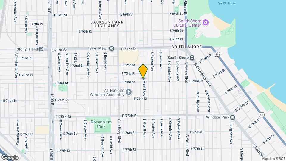 7256-7258 S Merrill Ave Map and Location Details