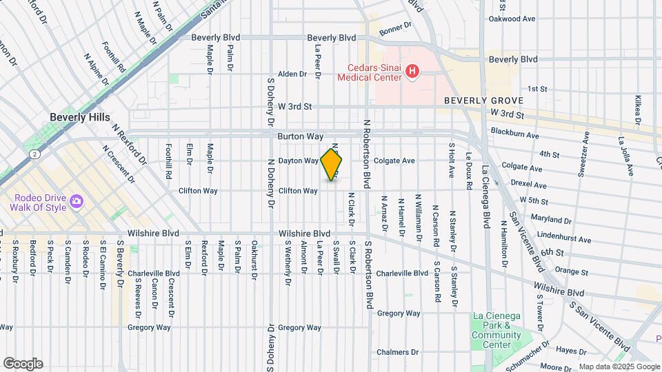 207 N Swall Dr Map and Location Details