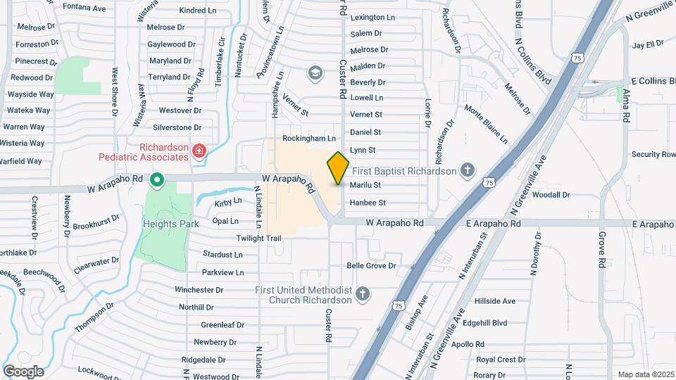 1031 Custer Rd Map and Location Details