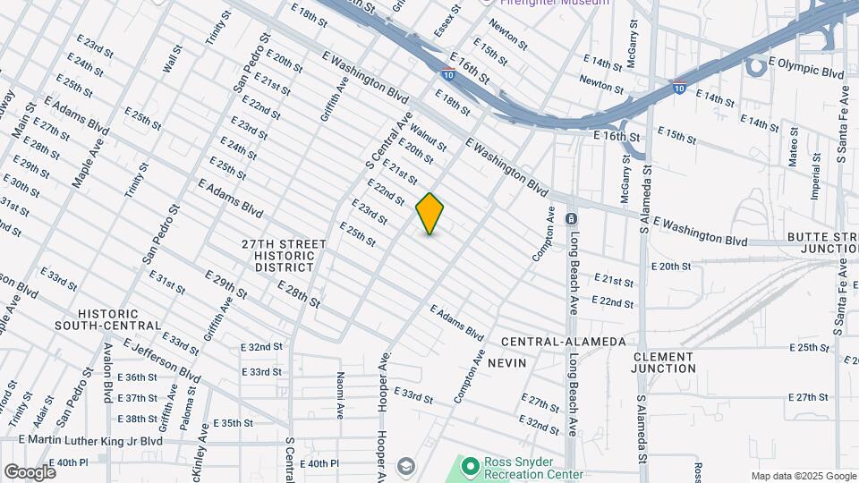 1439 E 23rd St Mapa y Detalles de la Ubicación