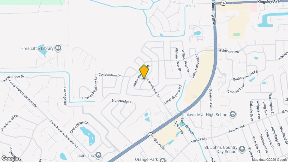 2299 Constitution Dr, Unit 309 Map and Location Details