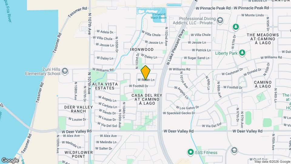 10335 W Robin Ln Map and Location Details