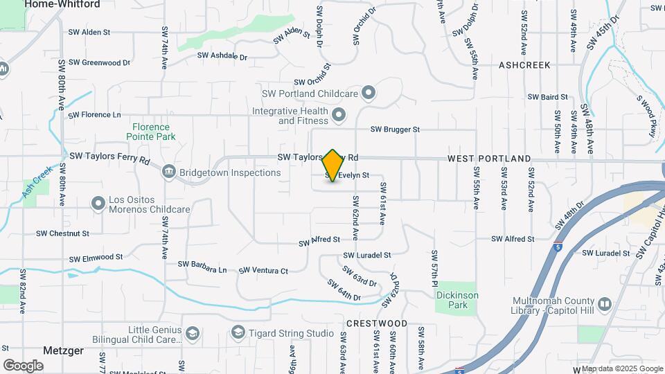 6331 SW Wilbard St Map and Location Details